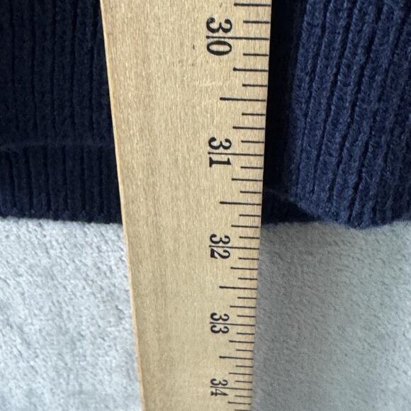 GAP Sweater Mens Extra Large Navy Blue Textured Knit Crewneck Pullover Casual - Picture 9 of 9